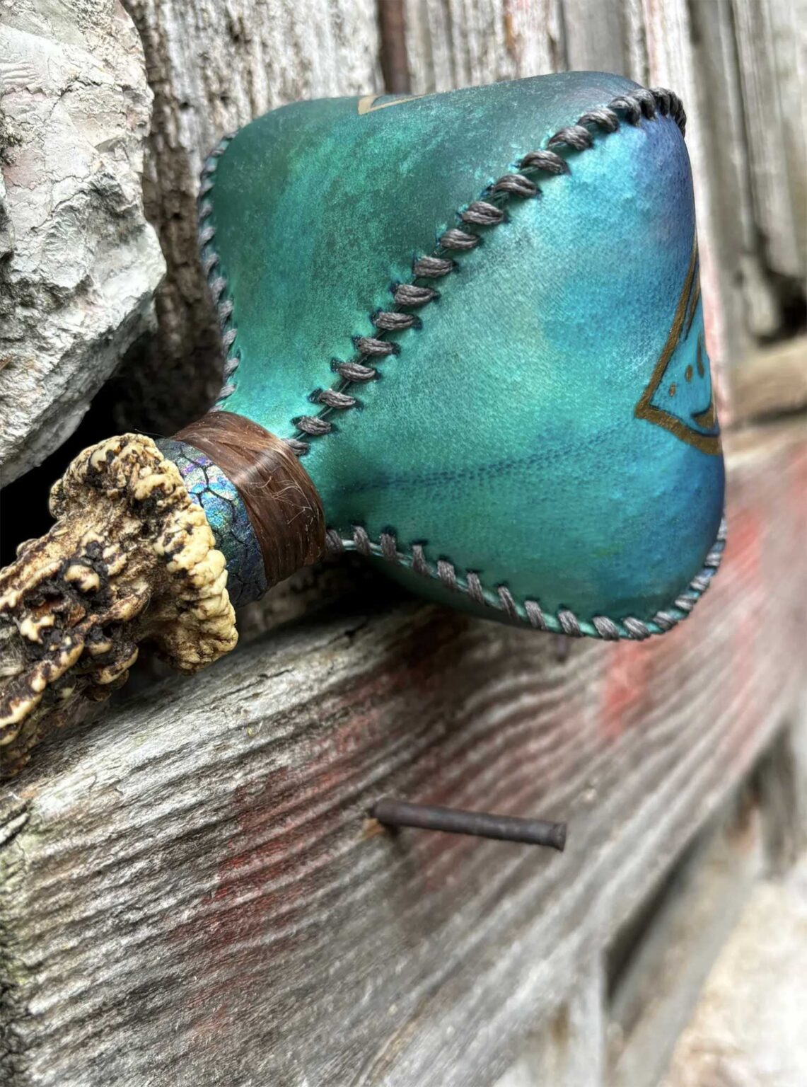 12" Large, Shaman Rattle,Shamanic Shaker - Image 3