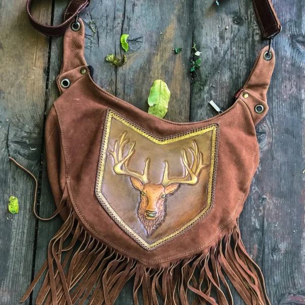 Handcrafted Leather Dear Shoulder Bag