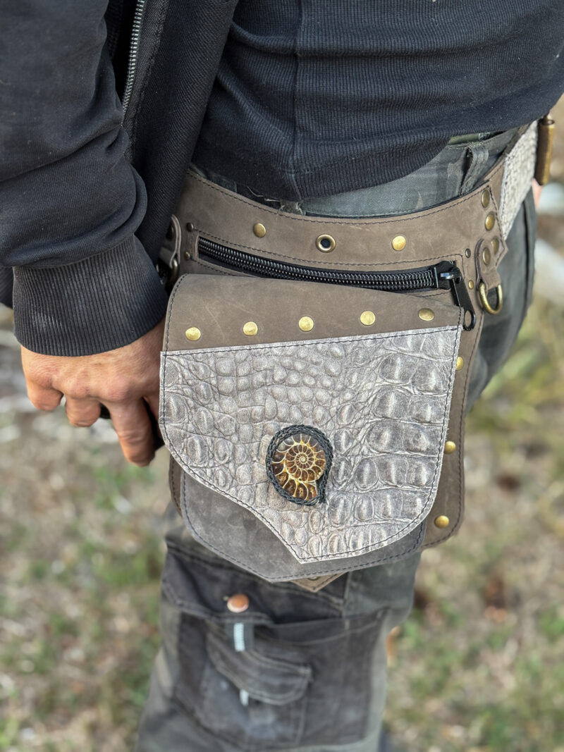 Handmade Leather Belt Bag