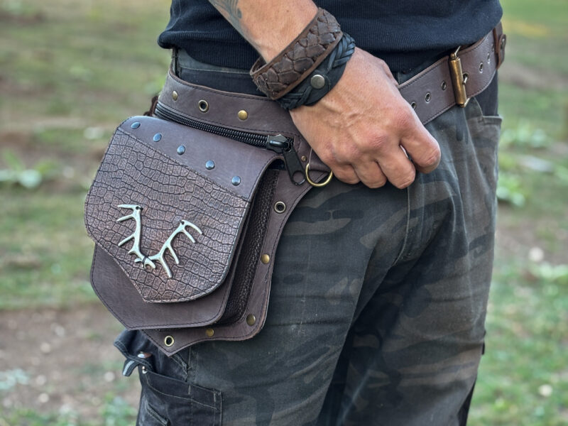 Handmade Leather Belt Bag - Image 3