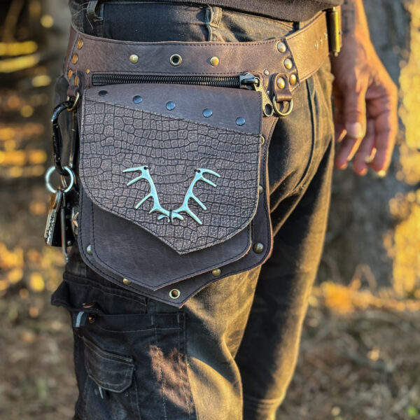Handmade Leather Belt Bag