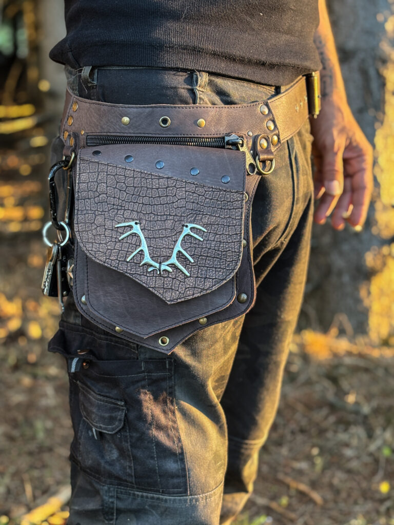 Handmade Leather Belt Bag