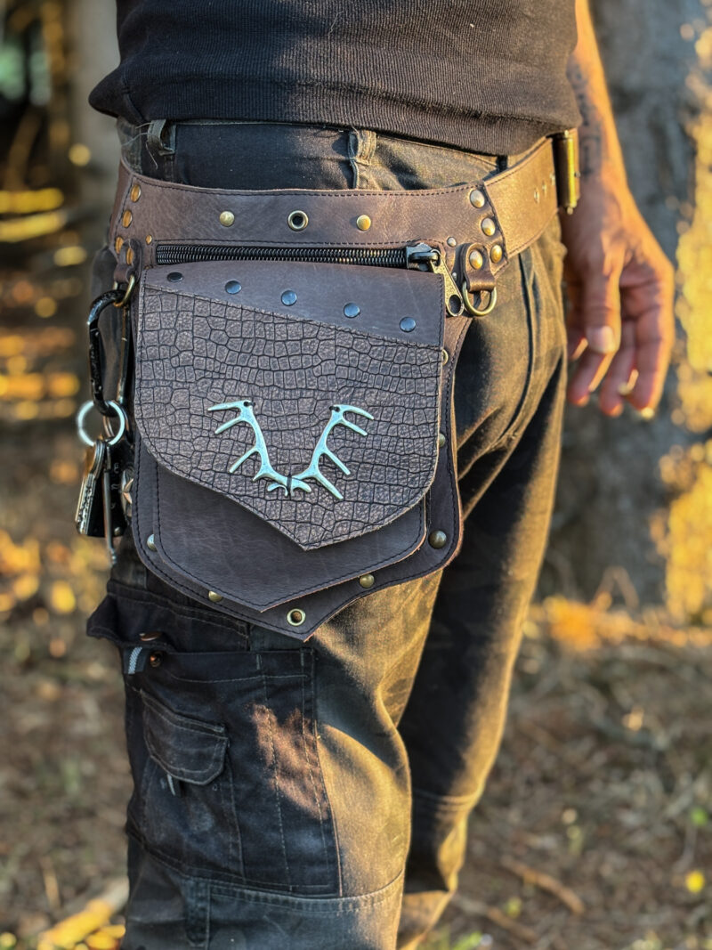 Handmade Leather Belt Bag