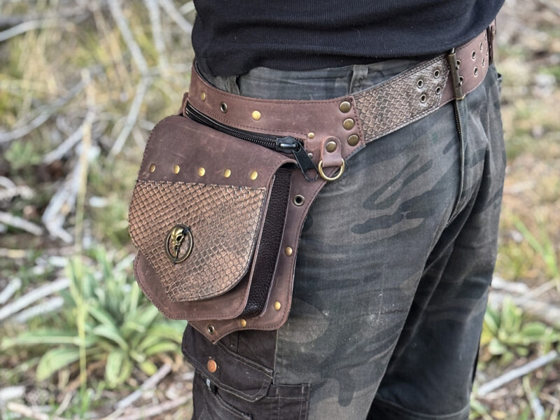 Handmade Leather Belt Bag - Image 4