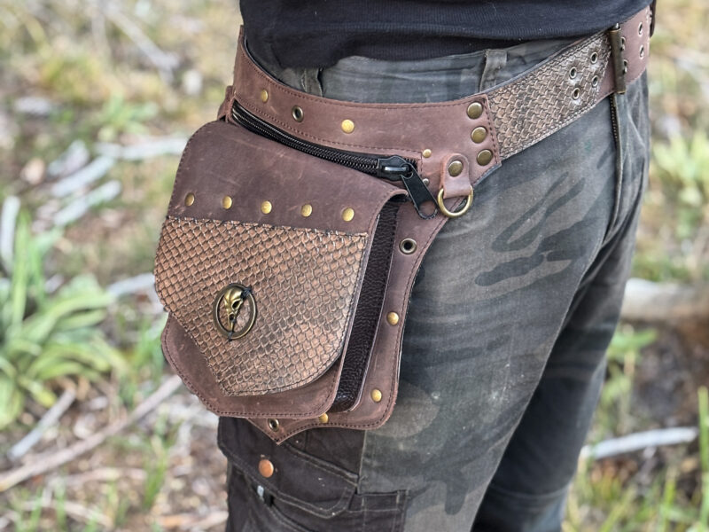 Handmade Leather Belt Bag