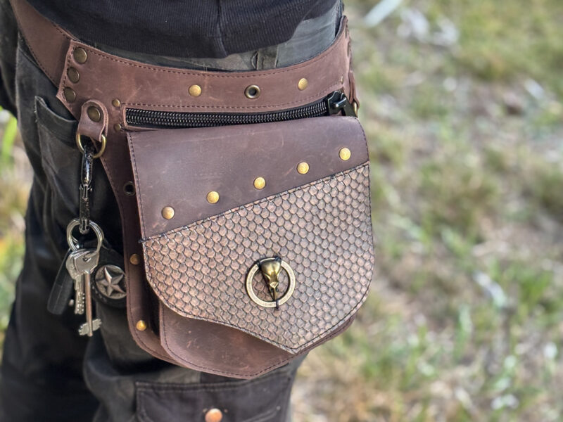 Handmade Leather Belt Bag - Image 6
