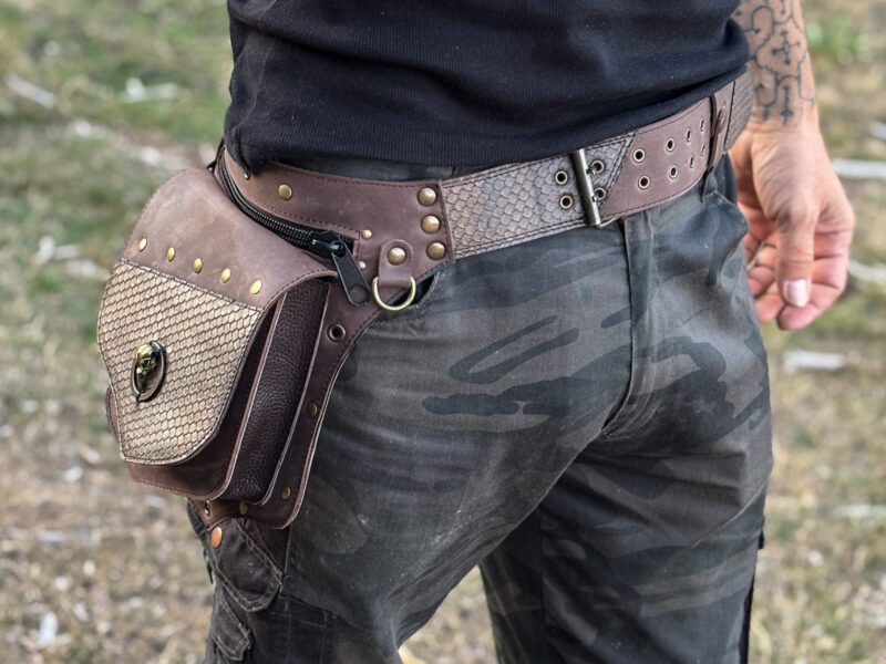 Handmade Leather Belt Bag - Image 7