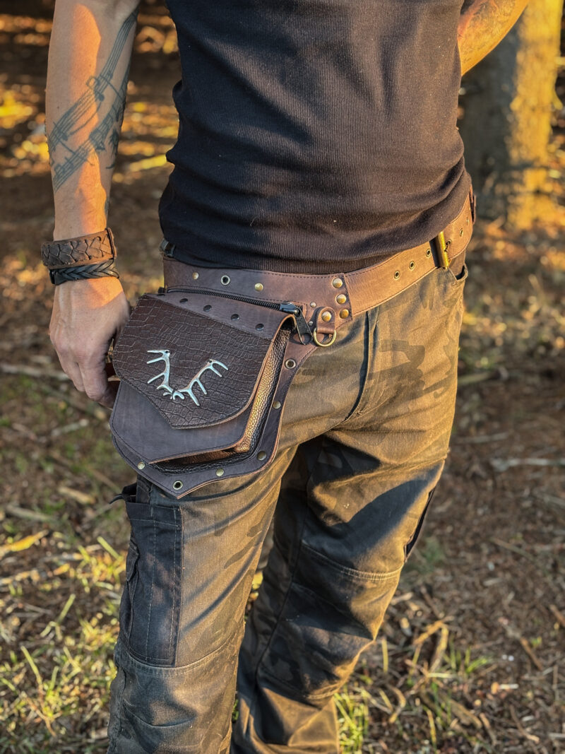 Handmade Leather Belt Bag - Image 5