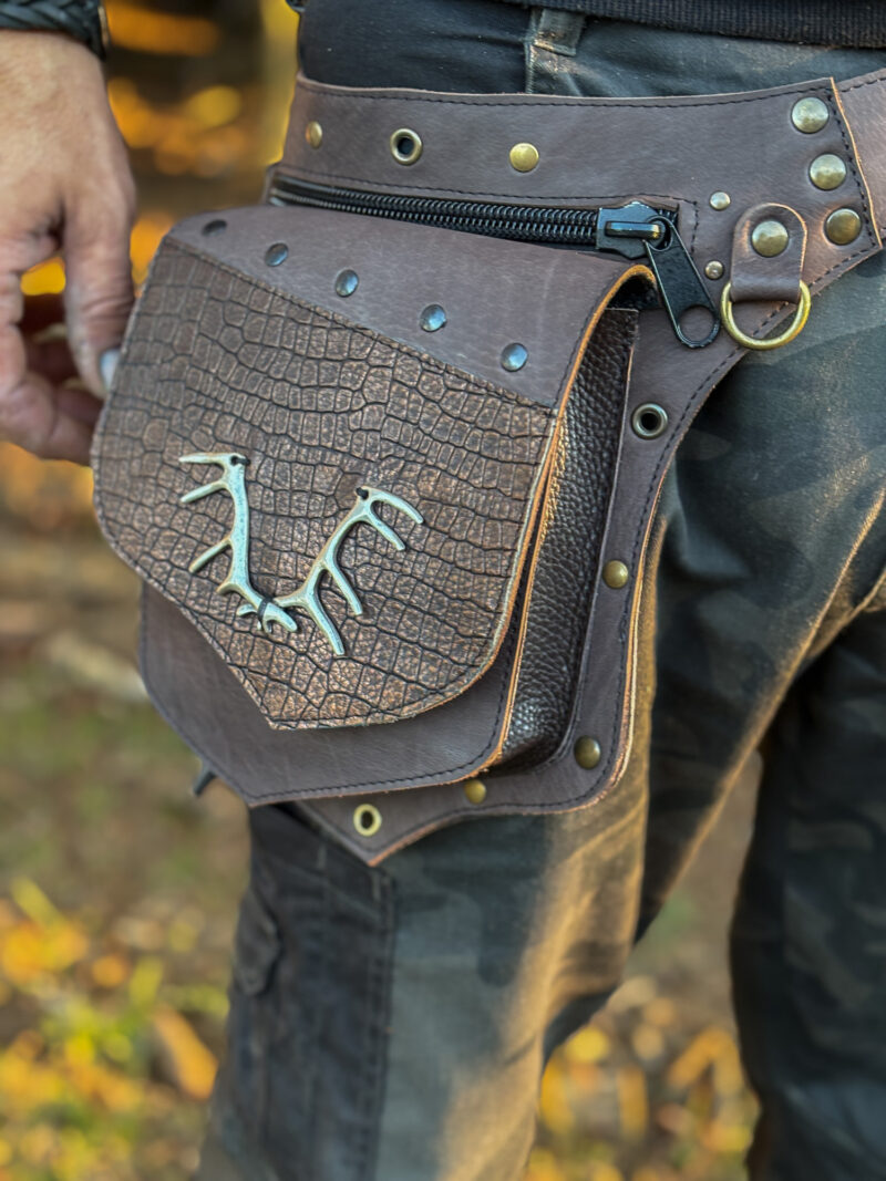 Handmade Leather Belt Bag - Image 6