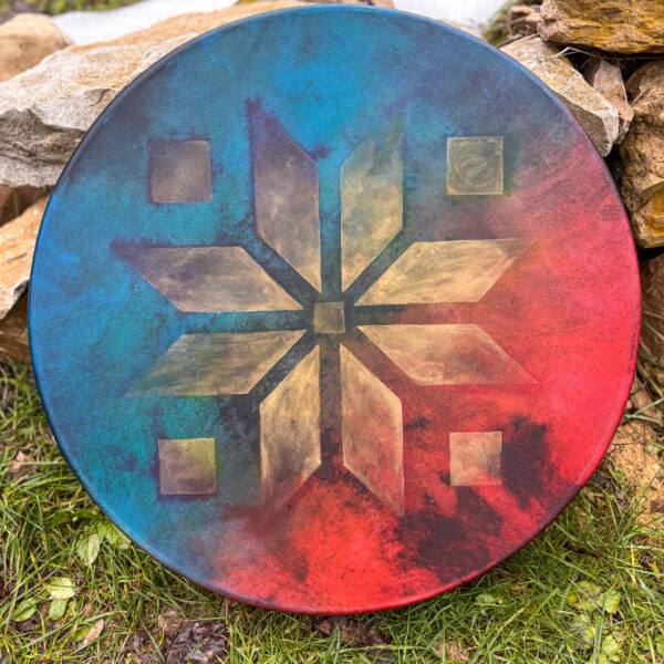 22" Goat Frame Drum , Amethyst Handle