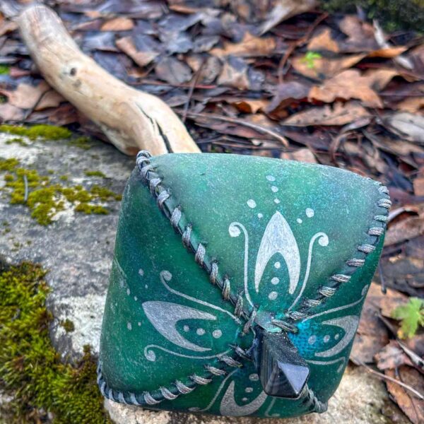 Shaman Rattle,Shamanic Shaker, Obsidian Point