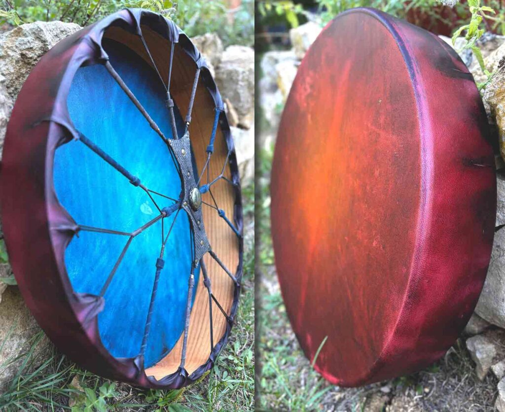 22" Goat Frame Drum , Pyrite Handle