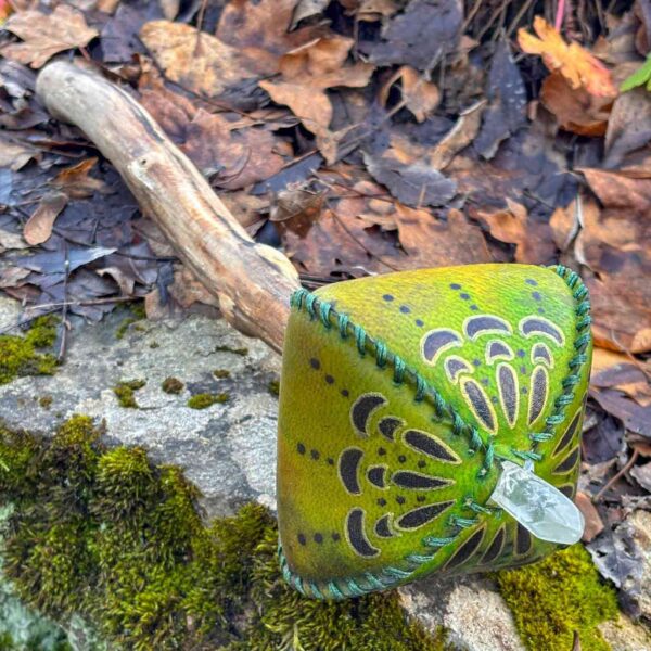 Shaman Rattle,Shamanic Shaker, Clear Quartz