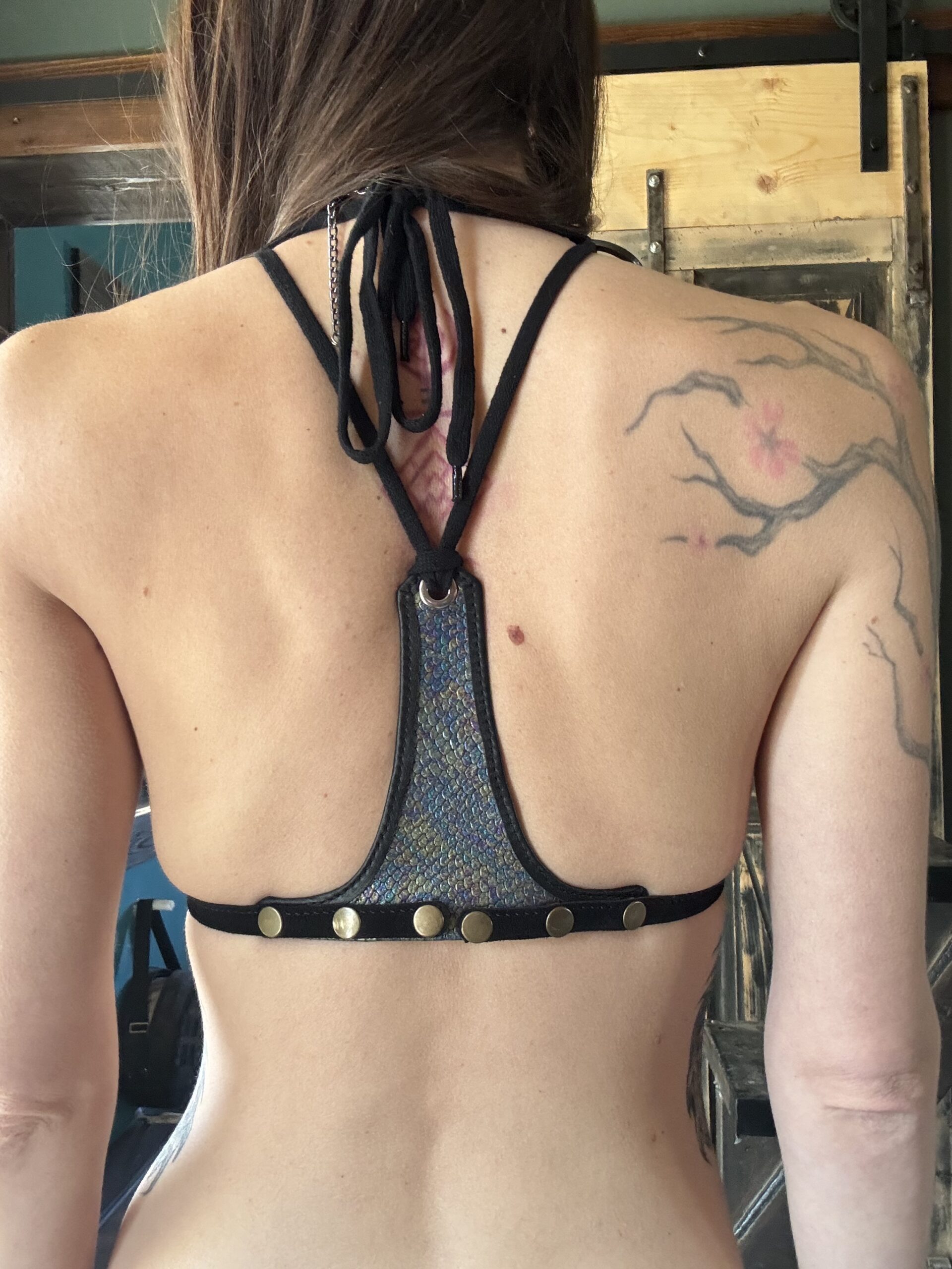 Cosmic Snake Leather Bikini - size S/M - Image 7