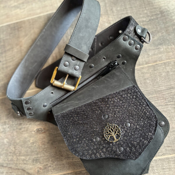 Handmade Leather Belt Bag