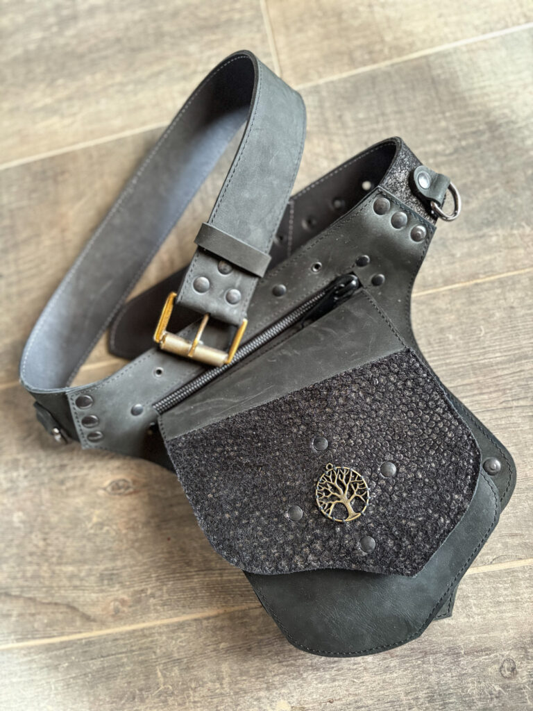 Handmade Leather Belt Bag