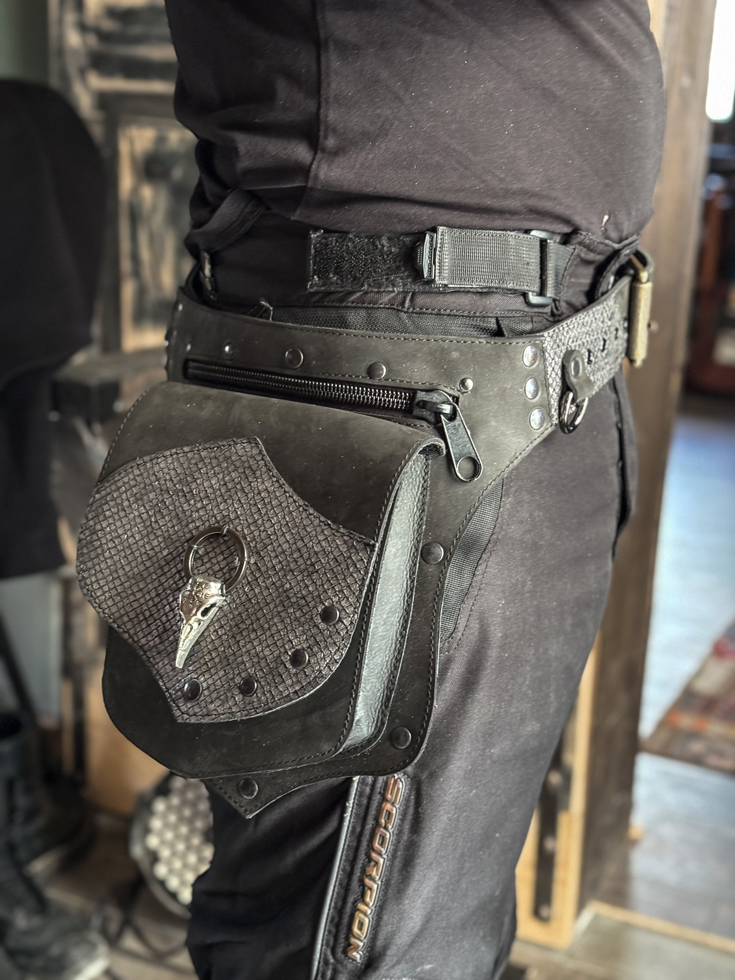 Handmade Leather Belt Bag