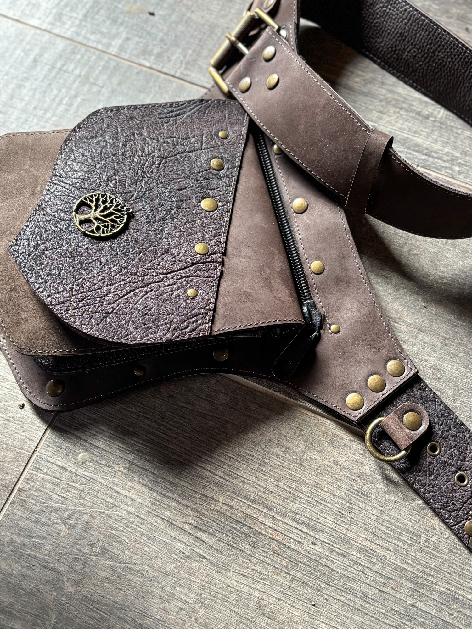 Handmade Leather Belt Bag - Image 3